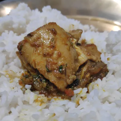 Курица карри с рисом