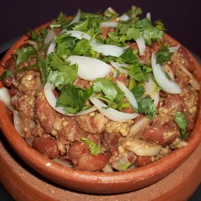 Лобио с грецкими орехами