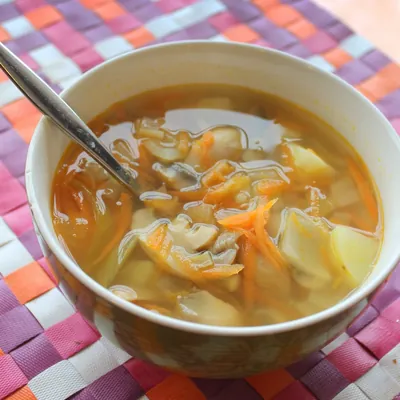 Грибной суп с картофелем