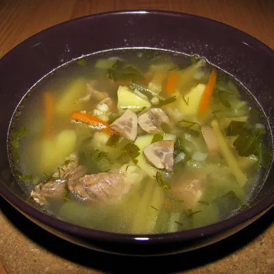 Рассольник с курицей